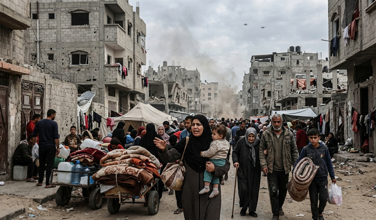 Daily Air Attacks Deepen Fear and Displacement in Gaza