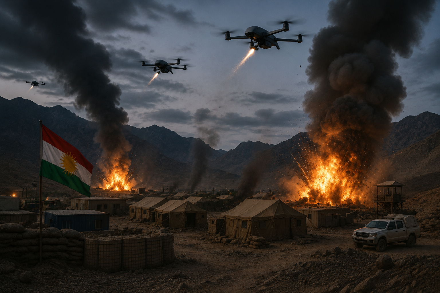 Drone Attacks Hit Kurdish Group Camps in Northern Iraq