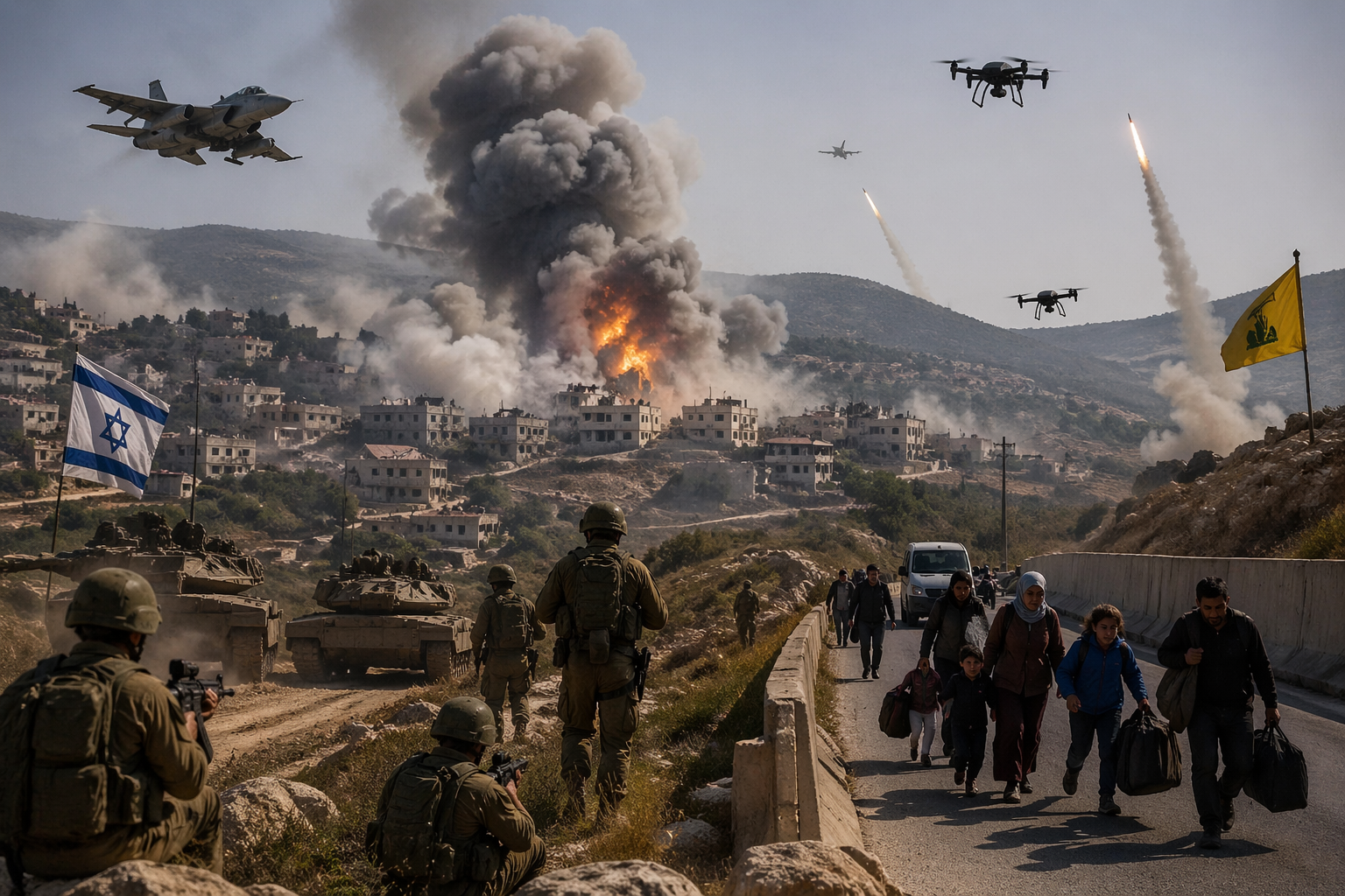 Fighting Continues in Southern Lebanon Despite Ceasefire Extension