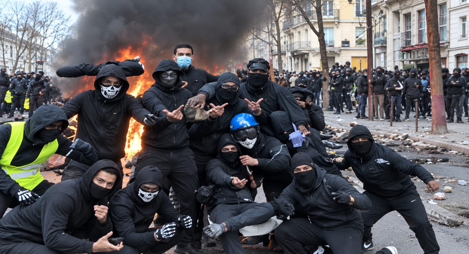 France Imposes Curfews After Violent Protests Over Living Costs and Education
