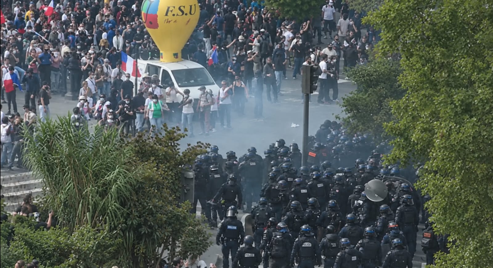 France Suspends High School Classes as Nationwide Student Protests Turn Violent