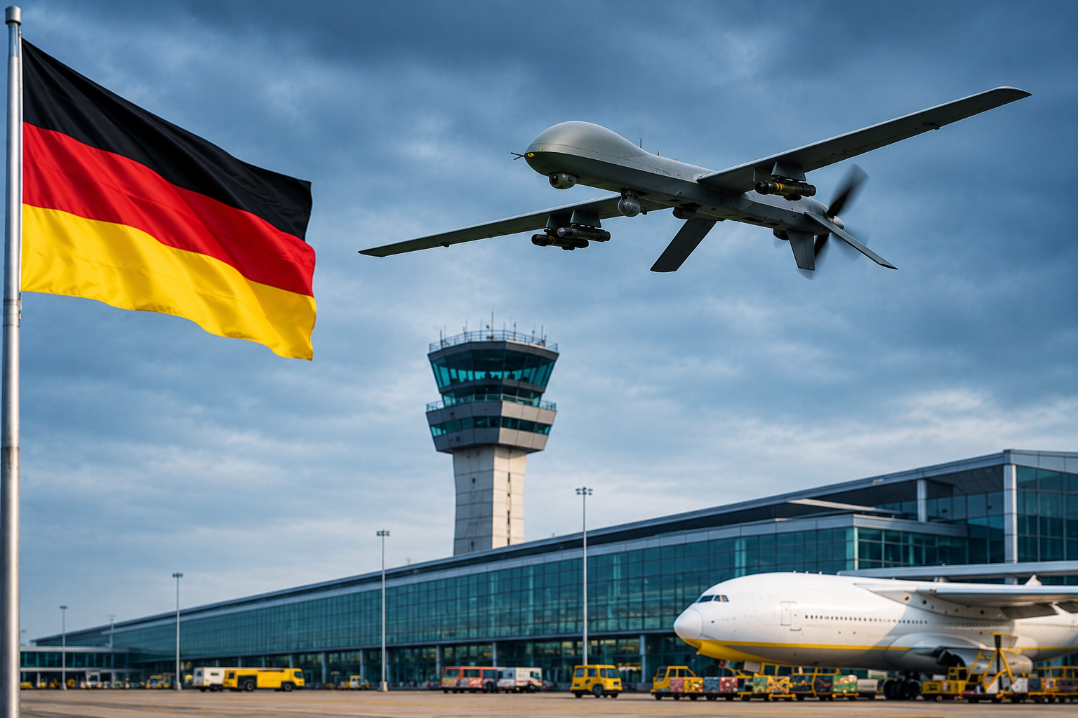 Germany Says Russia Was Behind Drone Attack at Leipzig Airport