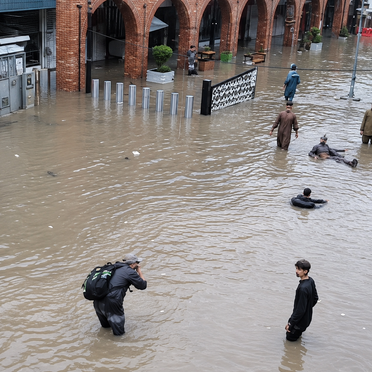 Heavy Monsoon Rain Floods Rawalpindi and Islamabad, Pakistan