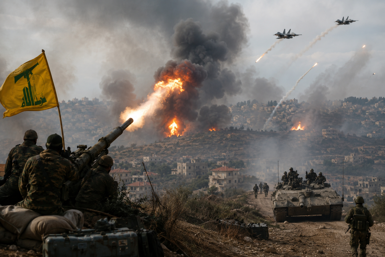 Hezbollah and Israel Exchange Fire in Southern Lebanon