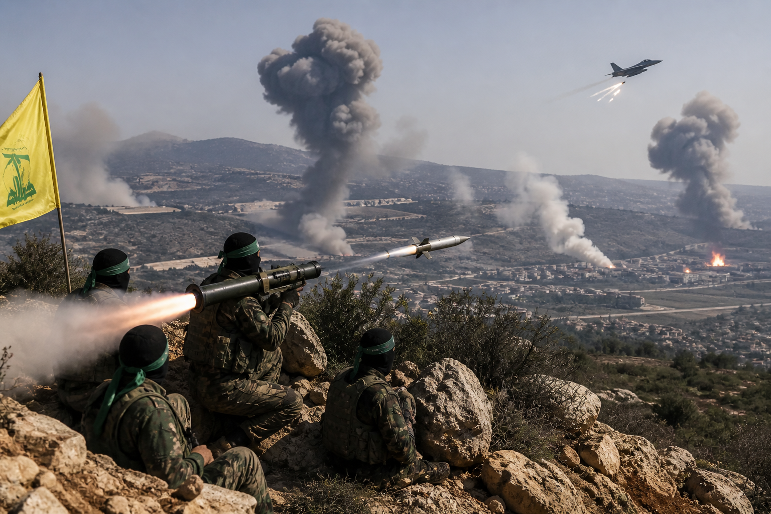 Hezbollah Carries Out Nine Attacks as Fighting Continues with Israel