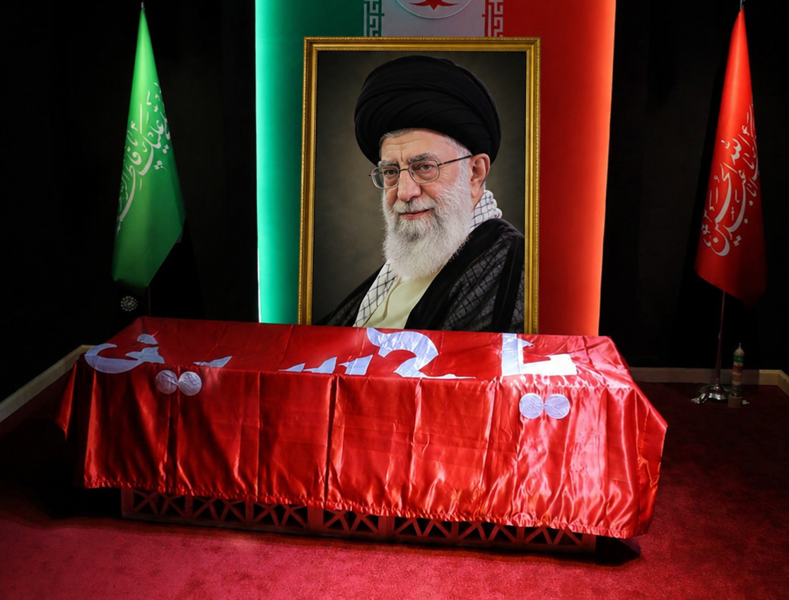 Iran Honors Ayatollah Ali Khamenei with Symbolic Red Flag Before Burial