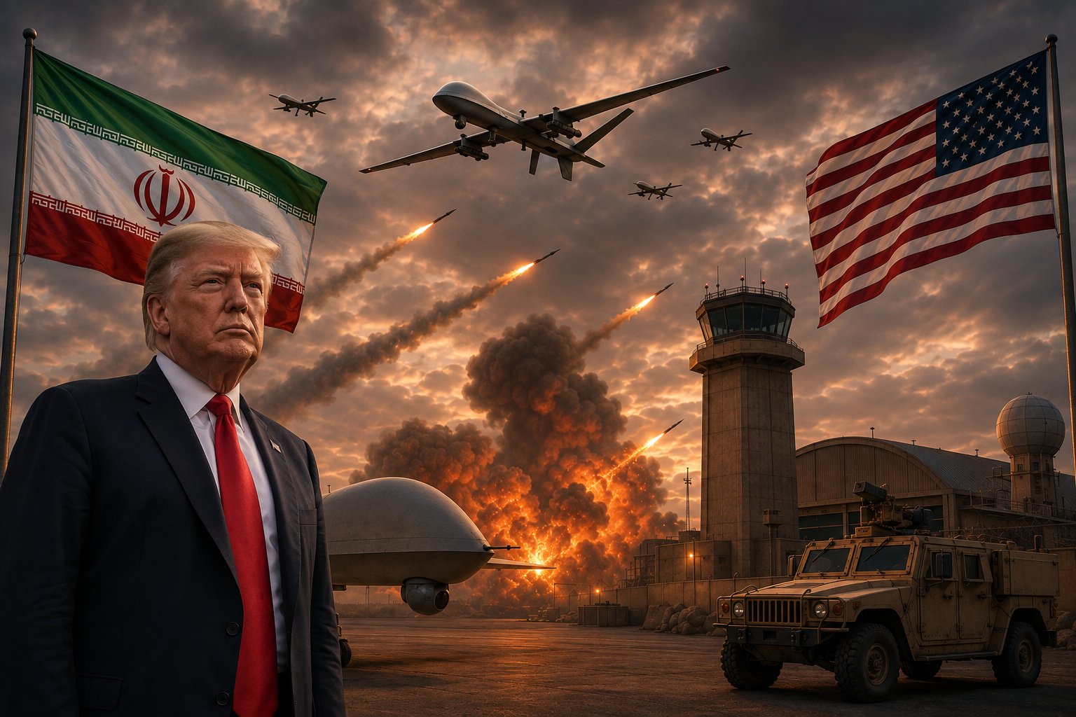 Iran Says It Hit US Base in Kuwait After American Strikes