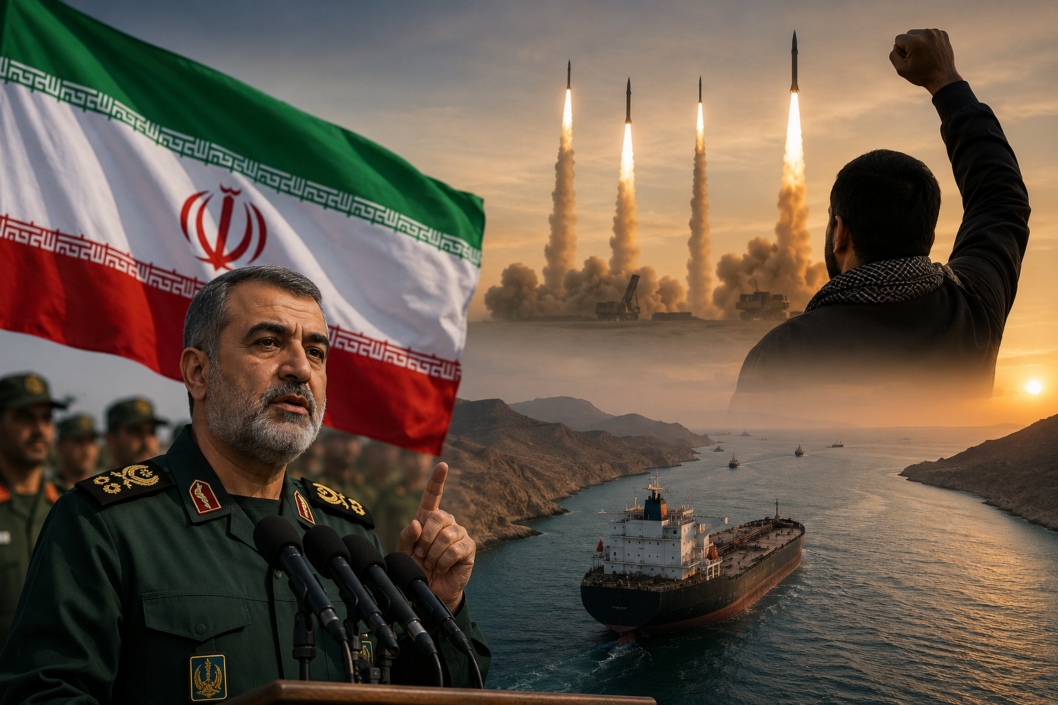 Iran Warns of Strong Response Over Strait of Hormuz Threats