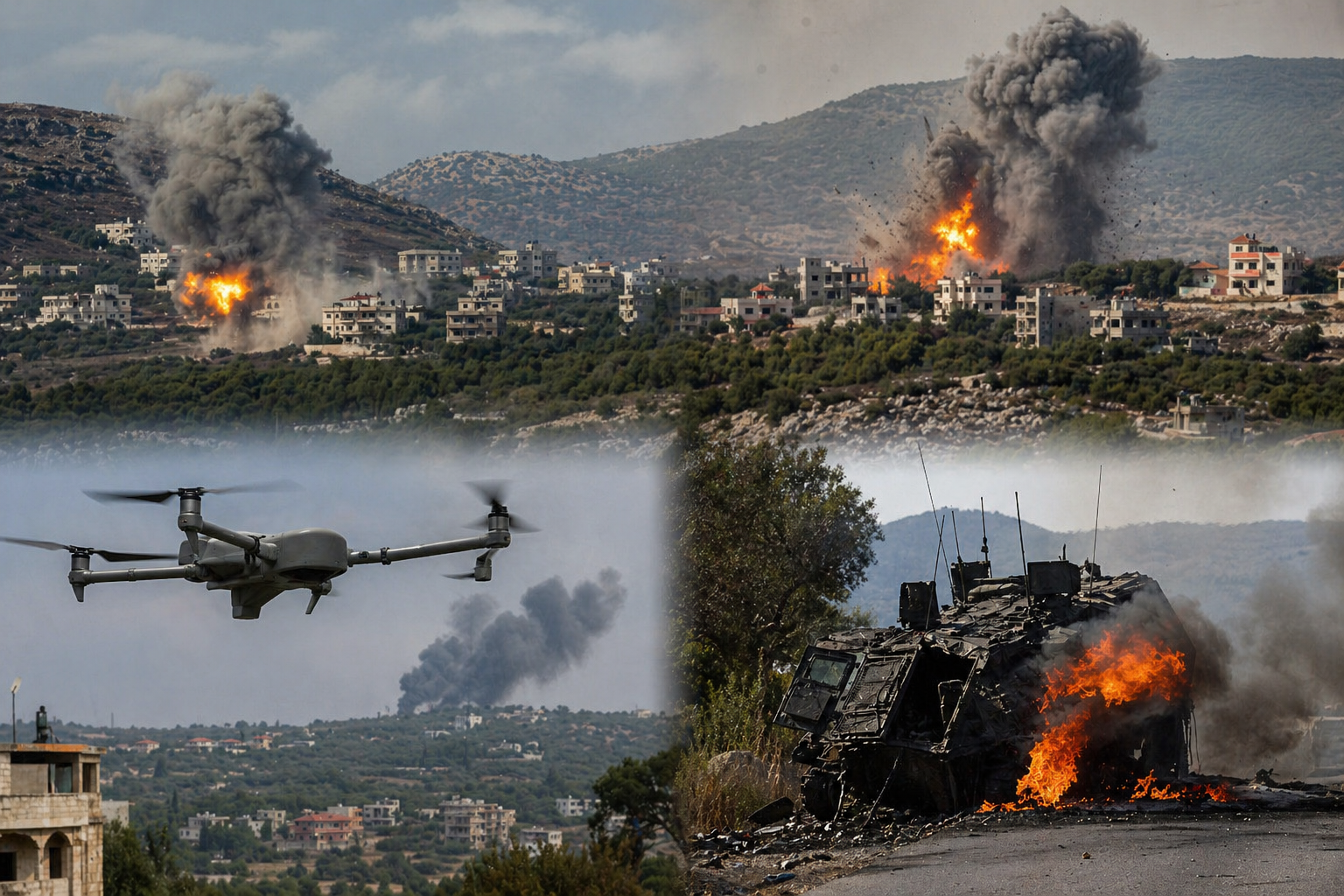 Israel and Hezbollah Exchange Attacks Near Lebanon Border