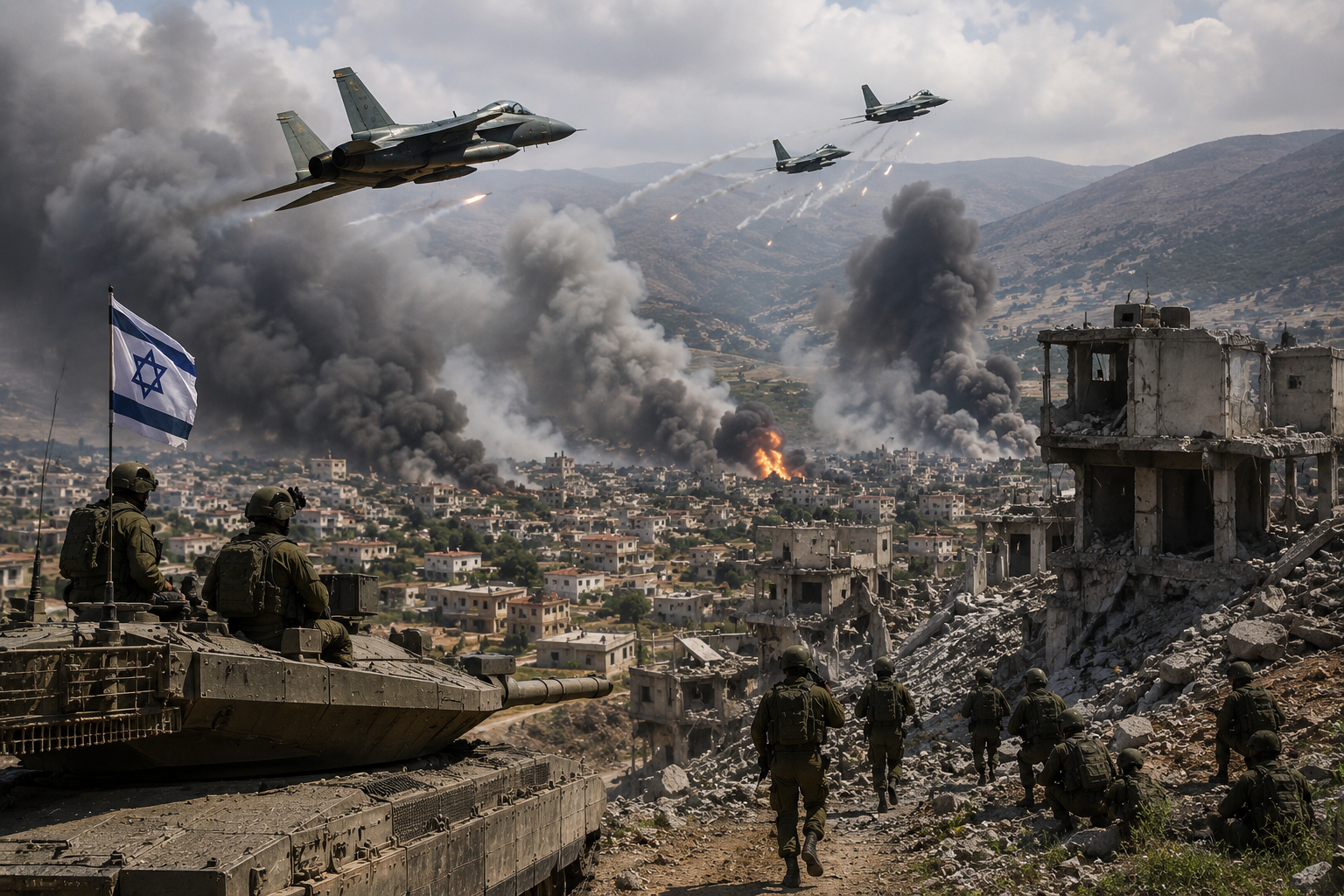 Israel Says It Hit Hezbollah Sites in Southern Lebanon