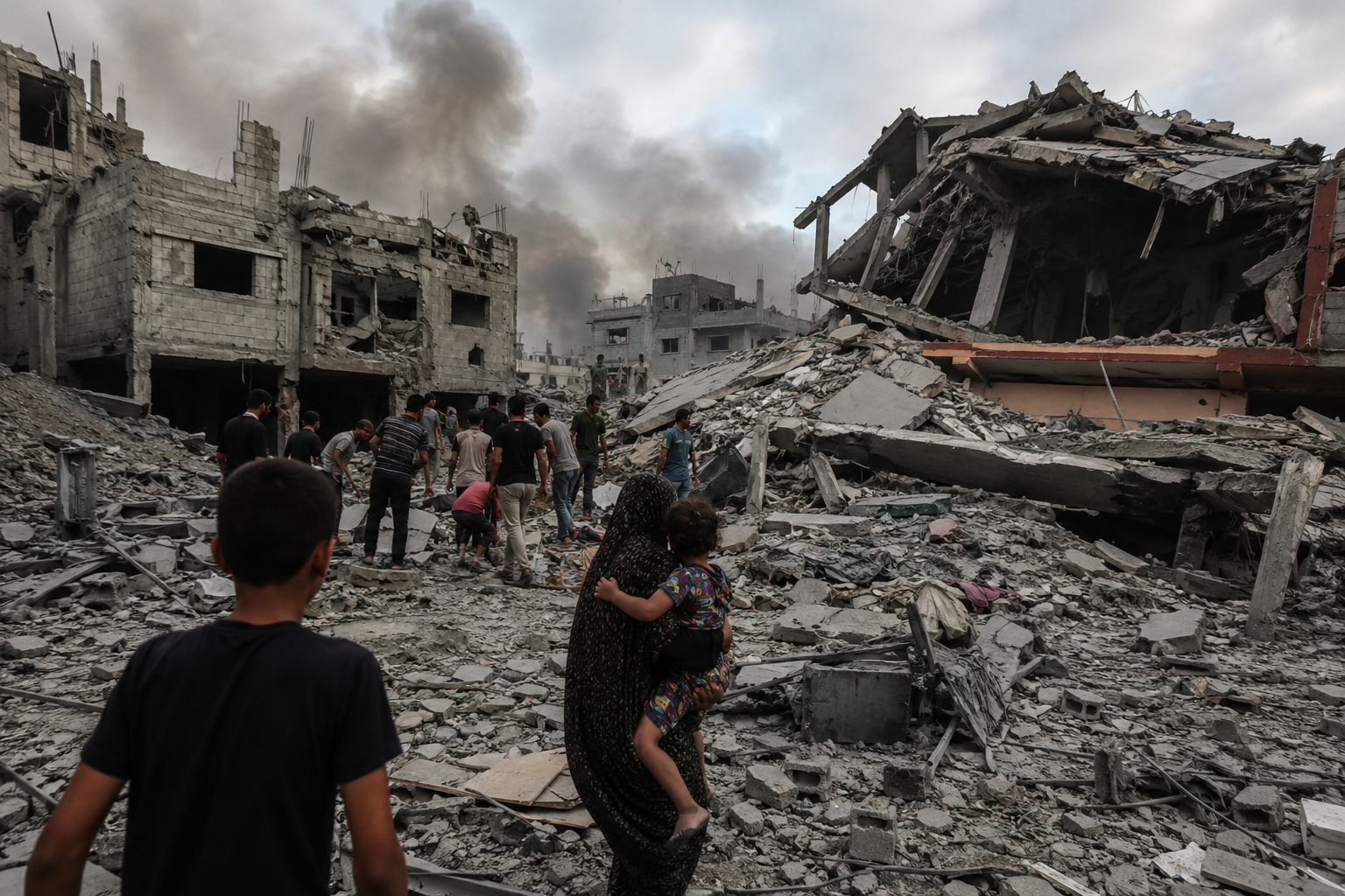 Israeli Airstrikes Hit Gaza City and Nuseirat Despite New Peace Deal Proposal