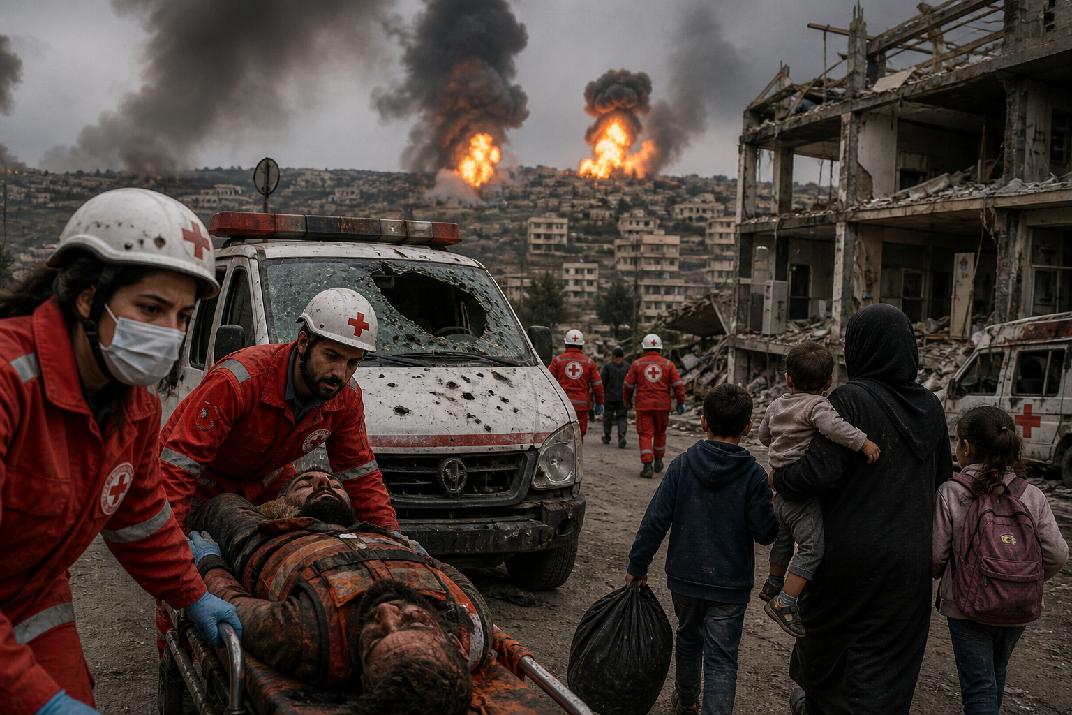 Israeli Attacks on South Lebanon Health Services Raise Fears of Escalation