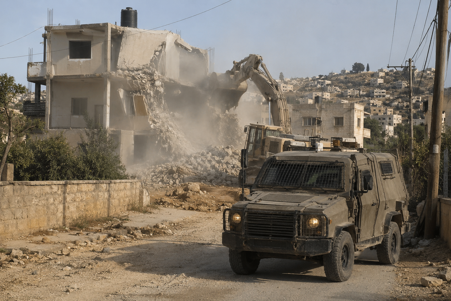 Israeli Forces Carry Out Raids, Arrests, and Home Demolitions Across Occupied West Bank