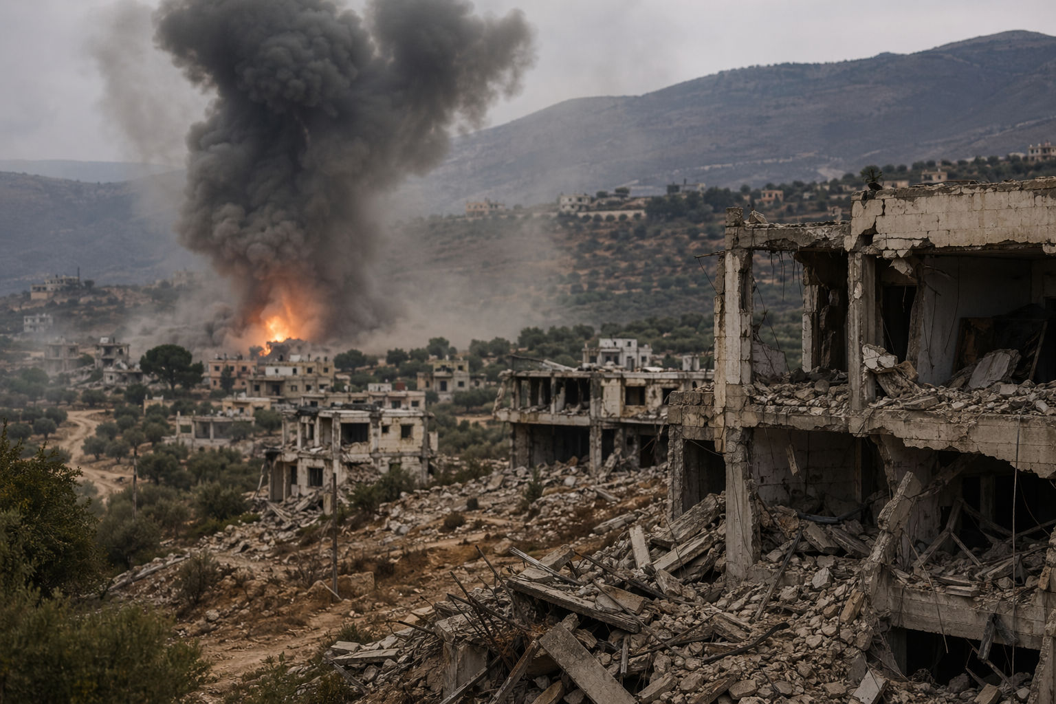 Israeli Forces Shell Areas and Destroy Homes in Southern Lebanon
