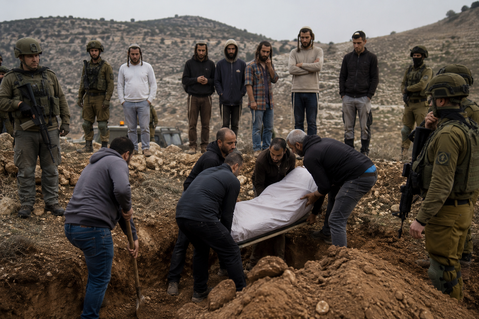 Israeli Settlers Force Palestinian Family to Move Father’s Grave in West Bank