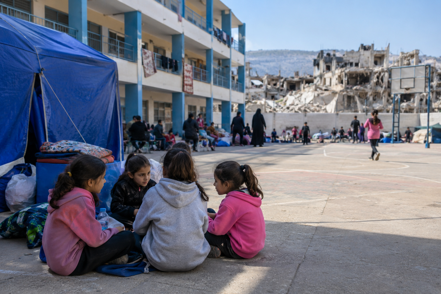 Lebanon’s Schools Struggle to Reopen as Displaced Families Remain