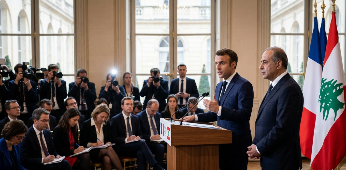Macron Calls for Israeli Withdrawal from Lebanon for Stability