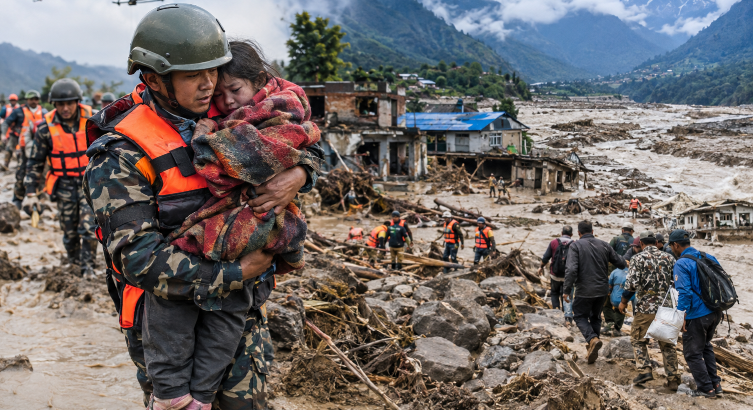 Nepal Steps Up Rescue and Relief Efforts After Deadly Floods