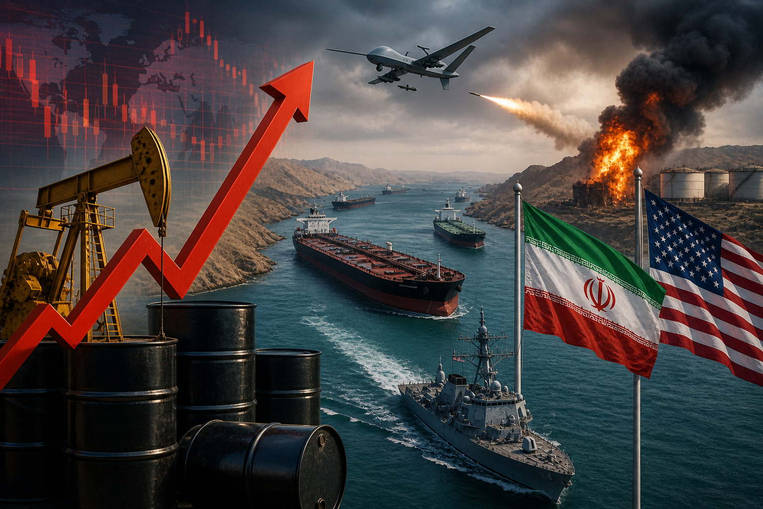 Oil Prices Jump as Tensions Rise in Strait of Hormuz
