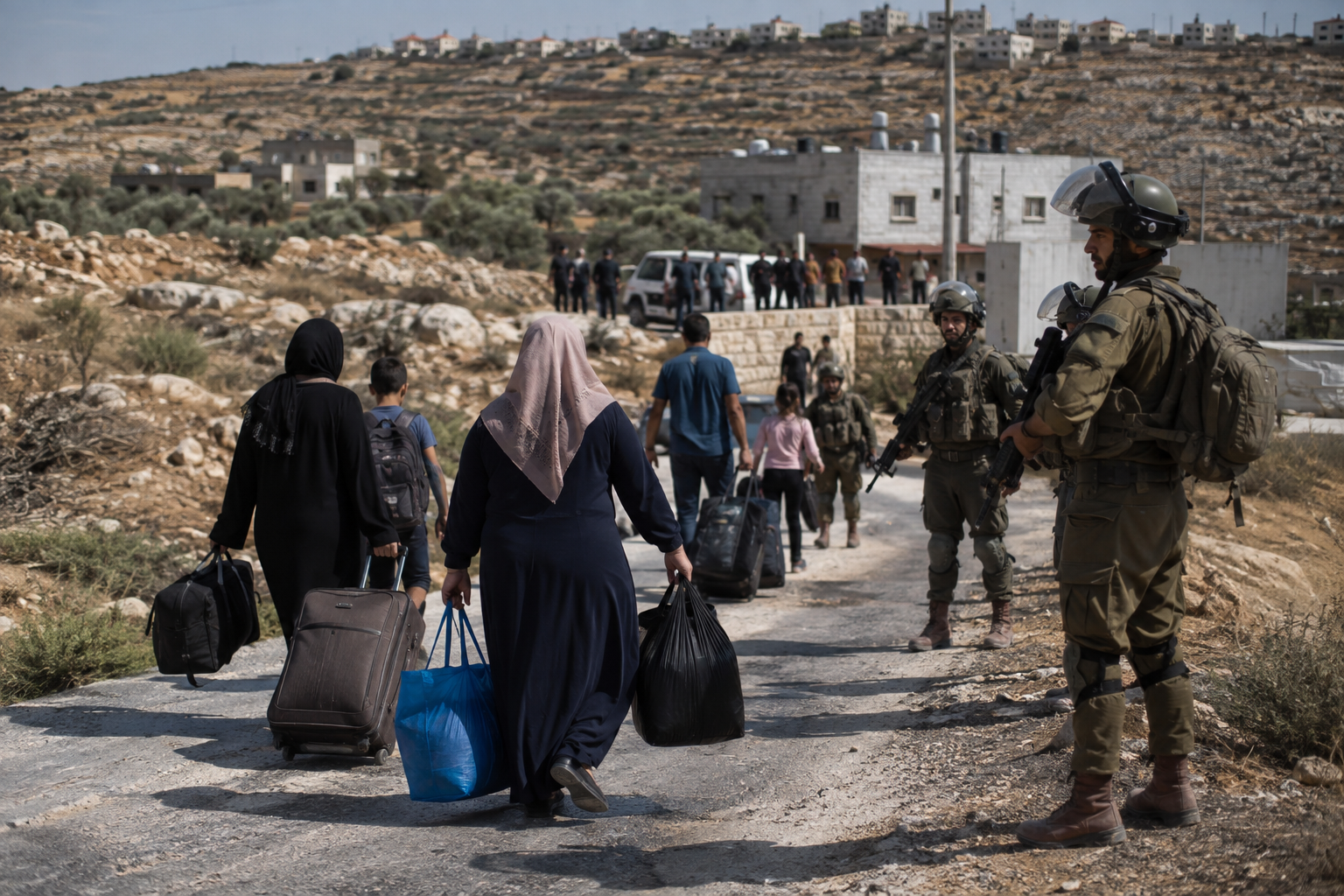 Palestinian Families Forced to Leave Homes in West Bank Village