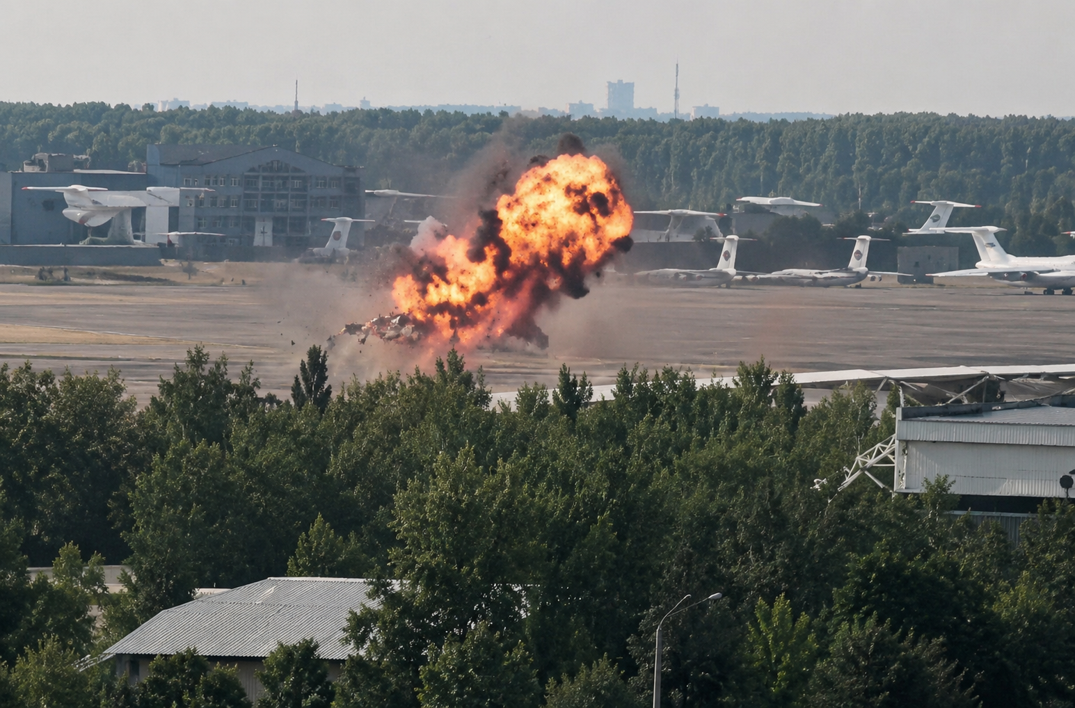 Russia Strikes Near Kyiv Airports Ahead of US Envoys’ Visit