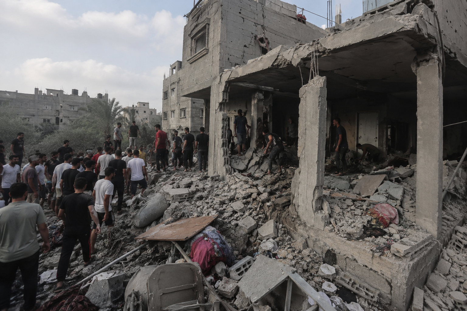 Several People Injured in Israeli Artillery Strike on Gaza City