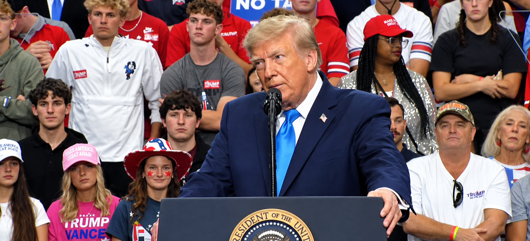 Trump Fires Up Ohio Rally With Midterm Message, China Remarks and Economic Claim