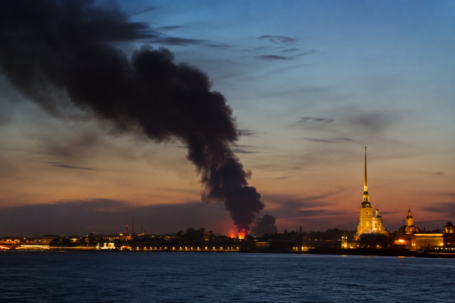Ukraine Drones Hit Near St Petersburg