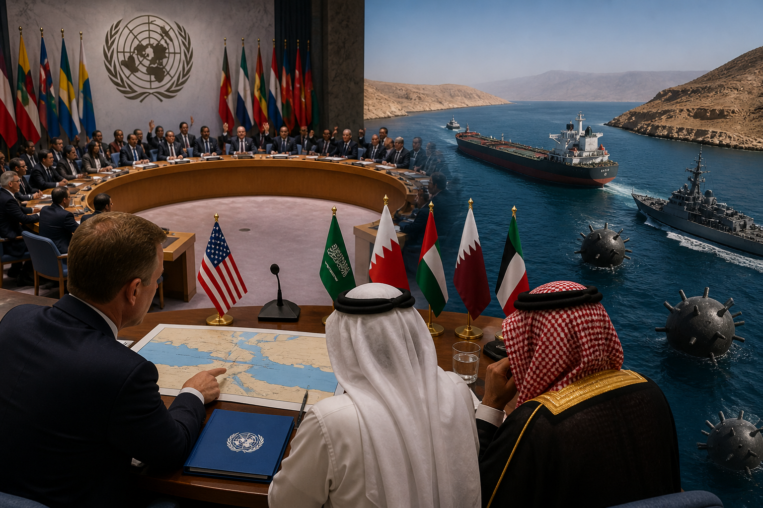 US and Gulf Nations Push New UN Action on Hormuz
