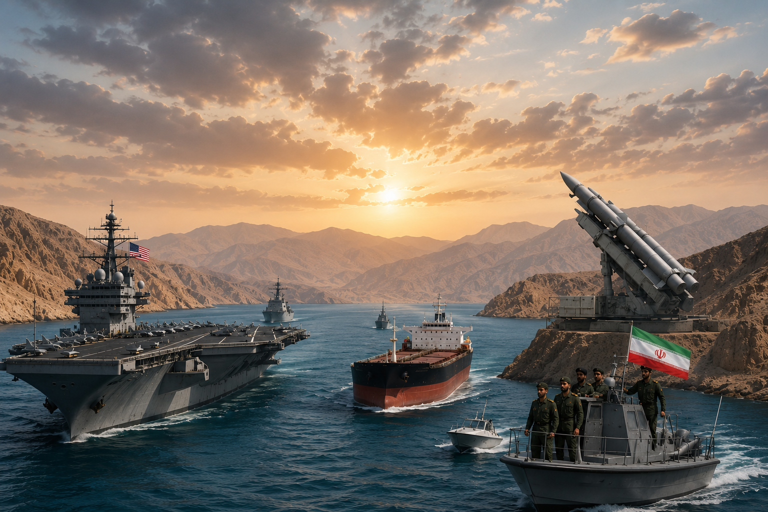 US and Iran Talks Pause Strait of Hormuz Operation