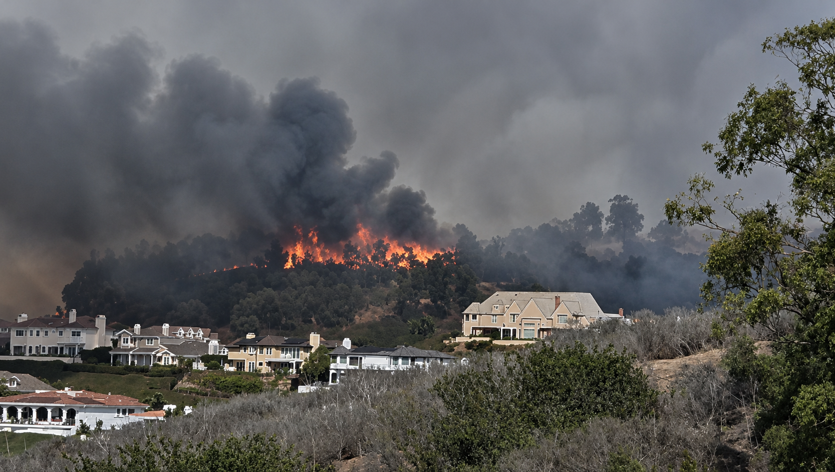 California’s Norte Fire has burned 465 acres, damaged homes, and forced families to evacuate.